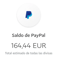 Saldo cuenta PayPal