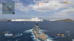 Humo de destructor y de algunos cruceros Humo de destructor y de algunos cruceros