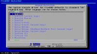 Inicio de la instalación de FreeBSD