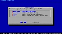 Inicio de la instalación de FreeBSD Inicio de la instalación de FreeBSD