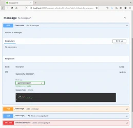 Documentación de Swagger UI de una API REST