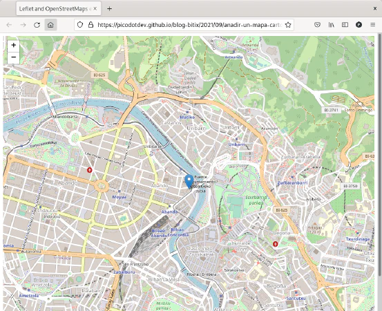 Mapas de OpenStreetMaps en vista callejero con Leaflet