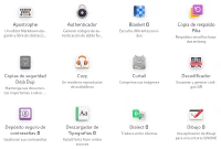 Aplicaciones del círculo de GNOME