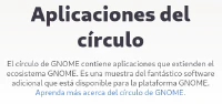 Aplicaciones del círculo de GNOME