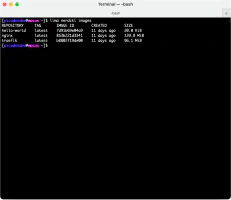 Imágenes de contenedores con lima en macOS