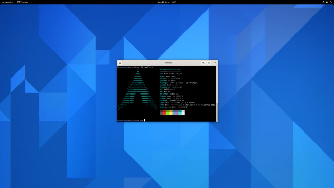 Arch Linux con el entorno de escritorio GNOME