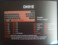 Contenido de la caja del teclado DIERYA DK61E