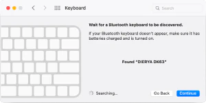 Configuración del teclado con conexión inalámbrica en macOS