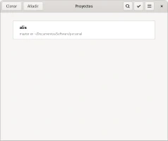Aplicación gitg Aplicación gitg