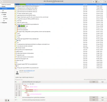 Aplicación gitg Aplicación gitg