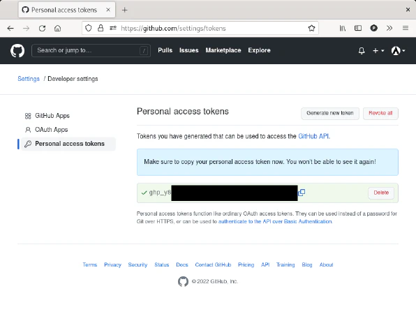 GitHub Personal Access Token