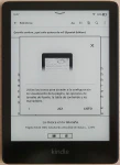 Interfaz de usuario de Amazon Kindle Paperwhite