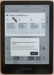 Interfaz de usuario de Amazon Kindle Paperwhite