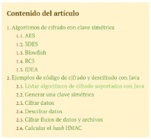 Antes y después de secciones numeradas