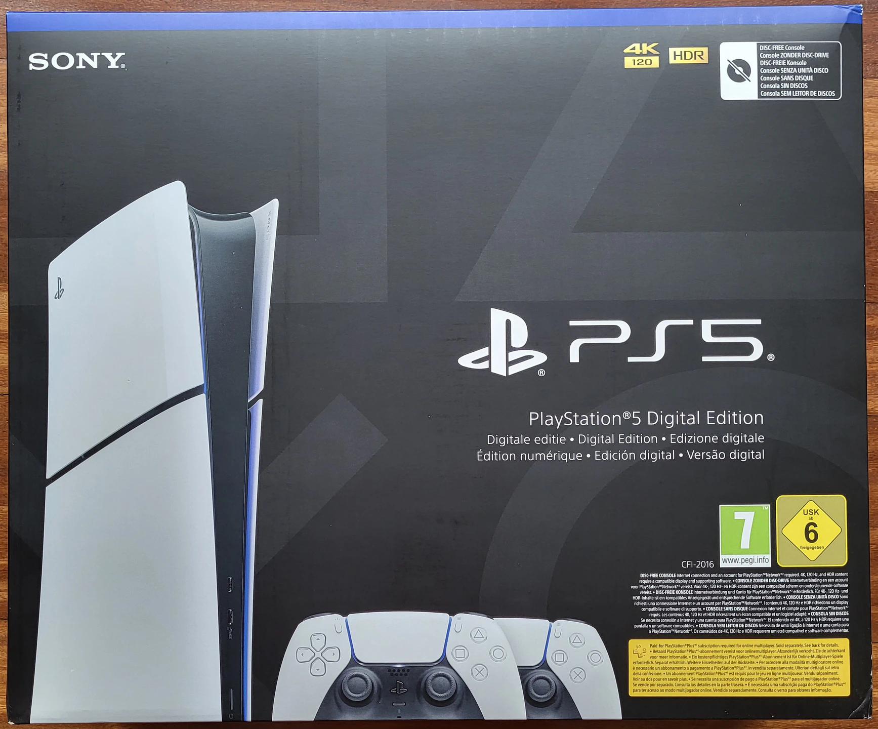 Desempaquetado de consola PlayStation 5 slim digital